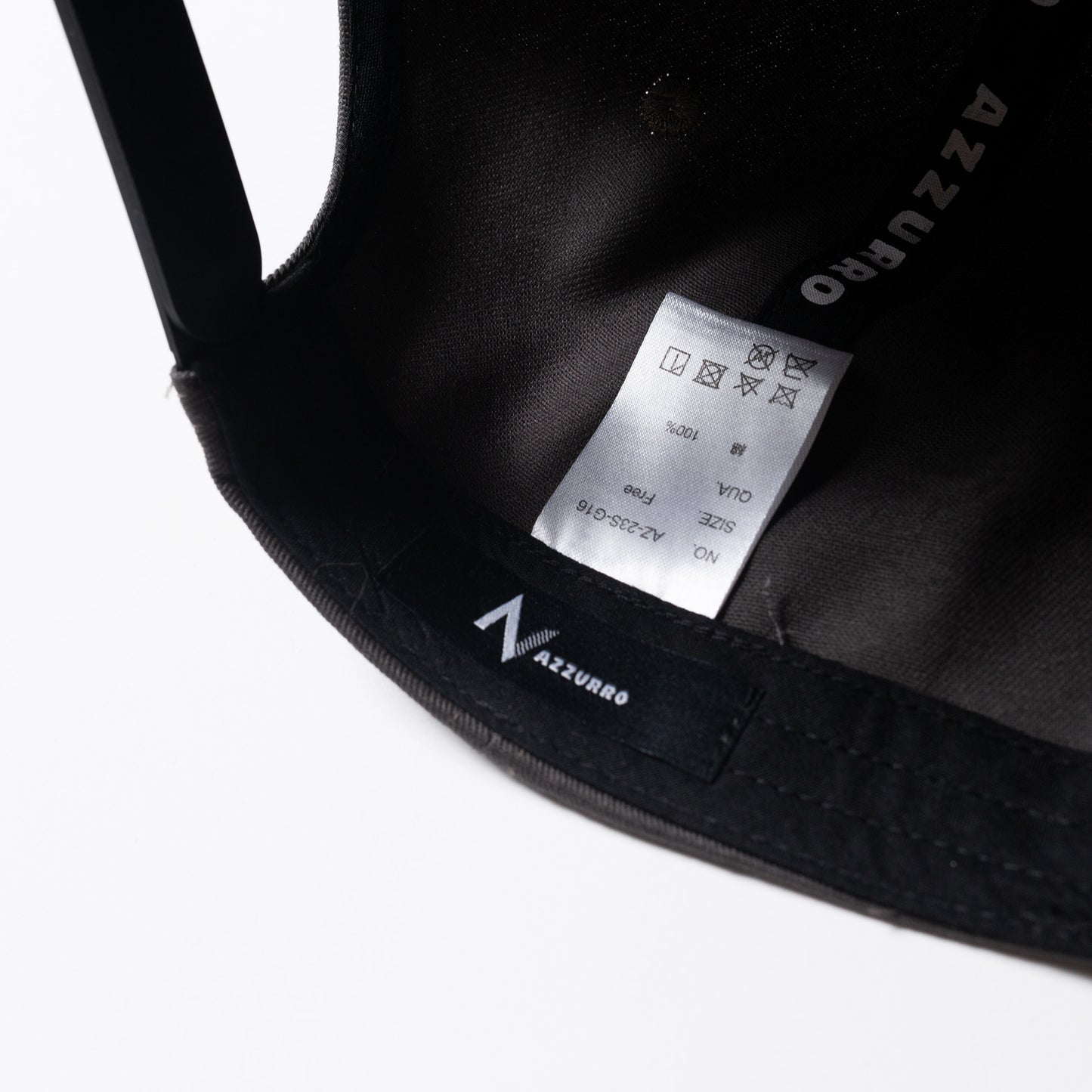 AZZURRO/ロゴ刺繍キャップ